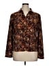 Christopher & Banks Print Brown Blazer Size XL - photo 1
