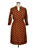 Etam Polka Dots Brown Casual Dress Size 14 - photo 1