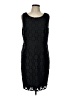 DKNY 100% Polyester Black Cocktail Dress Size 12 - photo 1