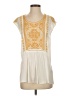 Ranna Gill 100% Rayon Ivory Sleeveless Blouse Size 0 - photo 1