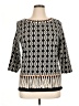 Ruby Rd. Black 3/4 Sleeve Blouse Size XL - photo 1