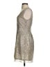 Aqua Metallic Silver Cocktail Dress Size S - photo 5