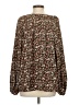 Ott 100% Polyester Brown Long Sleeve Blouse Size S - photo 2