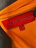 Halston 100% Polyester Orange Cocktail Dress Size 2 - photo 6