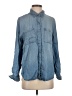 Lola River Blue Long Sleeve Button-Down Shirt Size S - photo 1