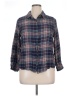 Chadwicks Plaid Blue 3/4 Sleeve Button-Down Shirt Size XL - photo 1