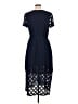 Simple 100% Polyester Blue Casual Dress Size L - photo 2