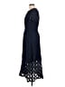Simple 100% Polyester Blue Casual Dress Size L - photo 5