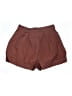 Zara SRPLS 100% Rubber Solid Brown Shorts Size XS - photo 2