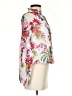 INC International Concepts 100% Polyester Floral White 3/4 Sleeve Blouse Size S - photo 4