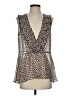 CAbi Brown Sleeveless Blouse Size S - photo 1