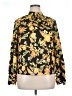River Island 100% Polyester Floral Yellow Long Sleeve Blouse Size 14 - photo 1