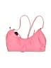 No Boundaries Solid Pink Swimsuit Top Size L - photo 1