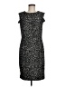 Dana Buchman Animal Print Black Cocktail Dress Size 8 - photo 1