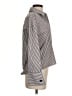Veronica Beard Stripes Silver Gray Long Sleeve Blouse Size 2 - photo 4