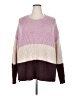 dip Color Block Purple Pullover Sweater Size 3X - photo 1