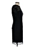 Milly Floral Jacquard Solid Black Cocktail Dress Size 0 - photo 4