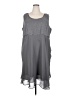 Dana Kay 100% Polyester Gray Casual Dress Size 24 - photo 1