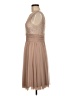 JH Evenings 100% Polyester Tan Cocktail Dress Size 6 - photo 5