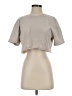 Zara Tan Short Sleeve Turtleneck Size S - photo 1