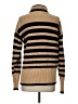 CAbi Stripes Tan Turtleneck Sweater Size S - photo 2