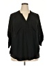 Torrid Black 3/4 Sleeve Blouse Size 2X Plus (2) - photo 1