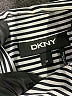 DKNY 100% Polyester Stripes Silver Long Sleeve Blouse Size XS - photo 7