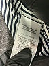 DKNY 100% Polyester Stripes Silver Long Sleeve Blouse Size XS - photo 8