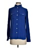 Ann Taylor LOFT 100% Polyester Blue Long Sleeve Blouse Size S - photo 1