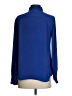 Ann Taylor LOFT 100% Polyester Blue Long Sleeve Blouse Size S - photo 2