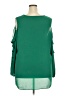 Cato 100% Polyester Green 3/4 Sleeve Blouse Size 22 - photo 2