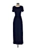 Unbranded Solid Blue Casual Dress Size S - photo 2