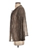 Joie 100% Silk Brown Long Sleeve Silk Top Size S - photo 5