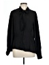 Unique Vintage 100% Polyester Black Long Sleeve Blouse Size 10 - 12 - photo 1