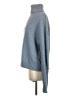 H&M Solid Blue Turtleneck Sweater Size S - photo 5