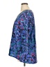 Escada 100% Cotton Blue 3/4 Sleeve Blouse Size XL - photo 5