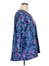 Escada 100% Cotton Blue 3/4 Sleeve Blouse Size XL - photo 4