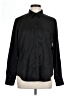Siliteelon Solid Black Long Sleeve Button-Down Shirt Size L - photo 1