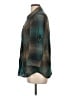 Joie 100% Cotton Plaid Teal 3/4 Sleeve Button-Down Shirt Size L - photo 5