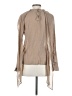 MNG Tan Long Sleeve Blouse Size S - photo 2