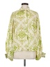 Flying Tomato 100% Polyester Paisley Green Long Sleeve Blouse Size M - photo 1