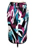 Bisou Bisou Print Black Teal Casual Skirt Size M - photo 2