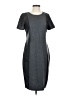 St. John Solid Gray Casual Dress Size 4 - photo 1