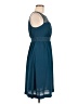 HD in Paris 100% Polyester Solid Teal Cocktail Dress Size 2 - photo 4