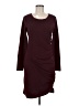 Studio Solid Burgundy Casual Dress Size M - photo 1