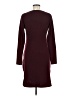 Studio Solid Burgundy Casual Dress Size M - photo 2