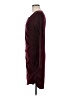 Studio Solid Burgundy Casual Dress Size M - photo 5