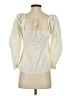 Open Edit 100% Cotton Ivory 3/4 Sleeve Blouse Size XS - photo 2