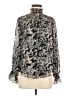 Cinq à Sept 100% Polyester Silver Long Sleeve Blouse Size S - photo 1