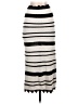 Unbranded 100% Polyester Stripes Ivory Black Casual Skirt Size S (estimated) - photo 2